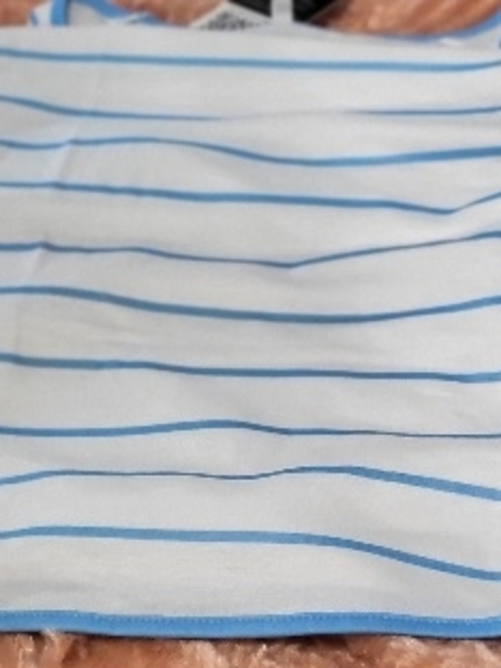 F-Keep Striped Blue White Shorty Pajama Set Size Large NIP - Picture 5 of 5